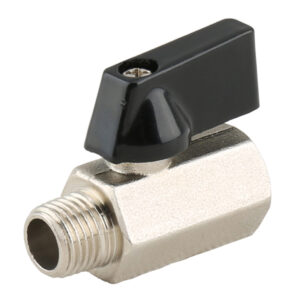 BW B101N Kuningan Mini Ball Valve Kanthi Nikel Disepuh FXM (1)