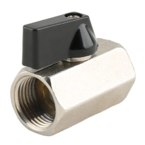BW B102N Brass Mini Ball Valve Dengan FXF Berlapis Nikel (1)