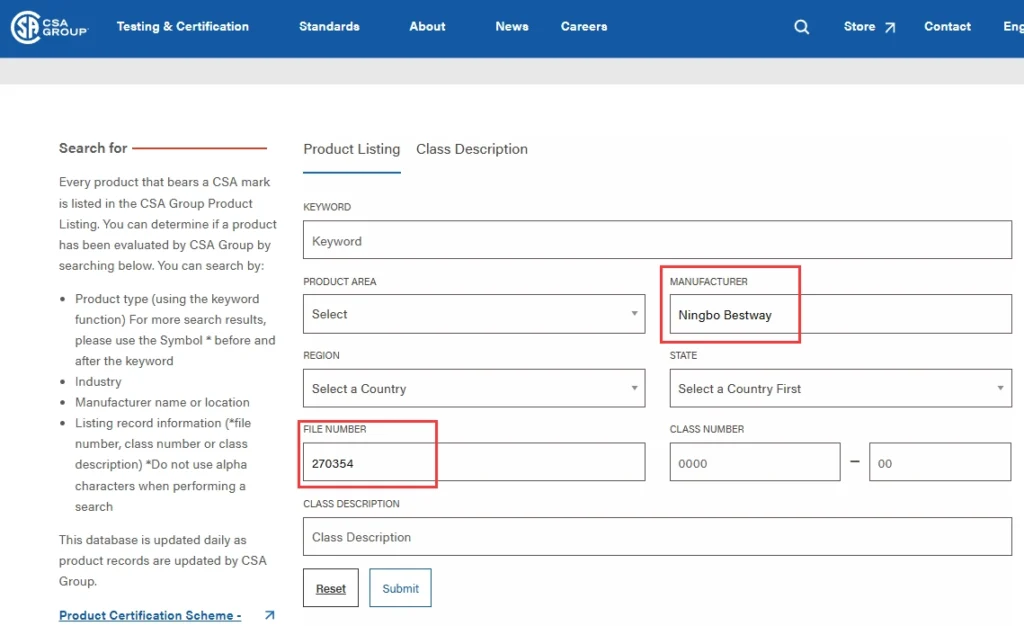 How To Verify The CSA Certification