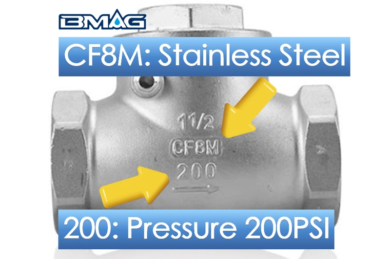 Valve Material Marking CF8M