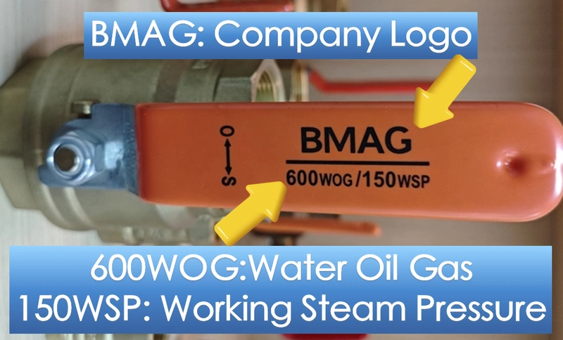 Valve Pressure Rating Marking WOG WSP
