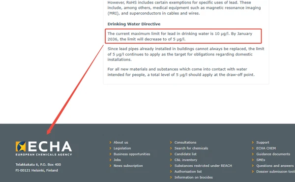 Global Policies Driving Lead Free Adoption DWD ECHA