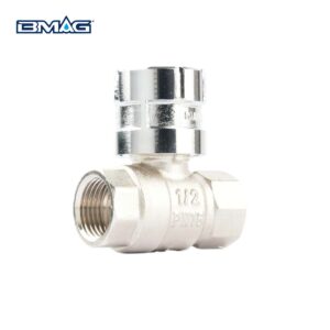 Magnetic Lock Ball Valve Nickel Plated BW L07A (2)
